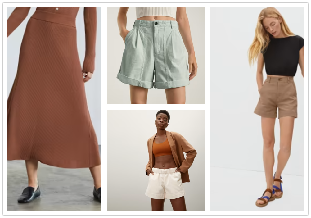 10 Lovely Options In Women’s Shorts And Skirts